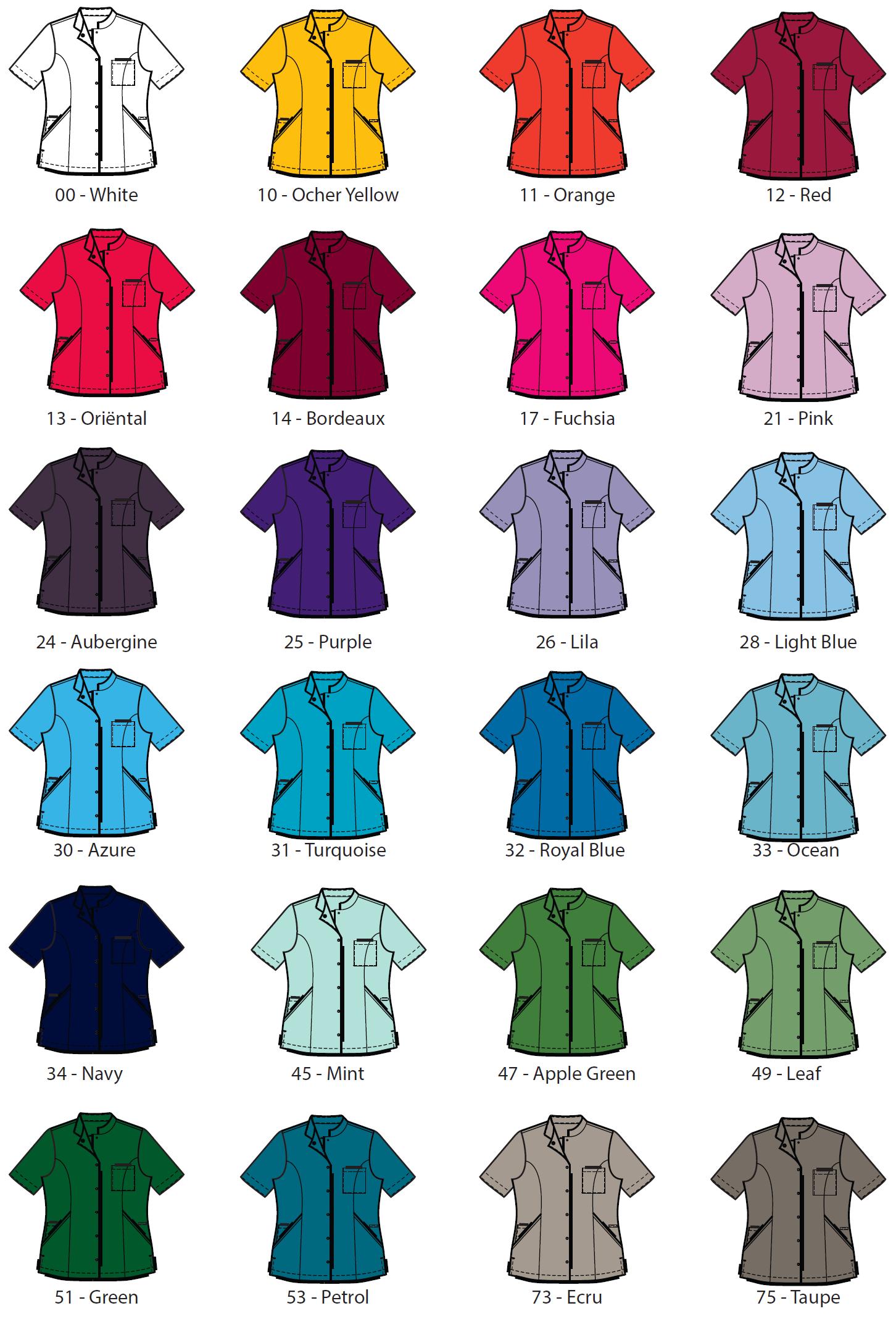 Overzicht accentkleuren van ons assortiment